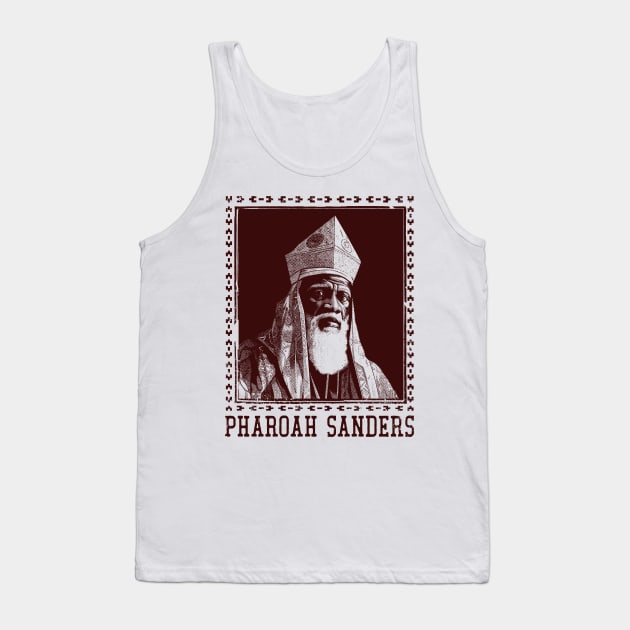 Pharoah Sanders -- Original Retro Fan Design Tank Top by DankFutura